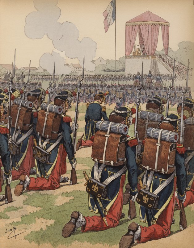 Im Lager von Chalons von Onfray de Breville Job