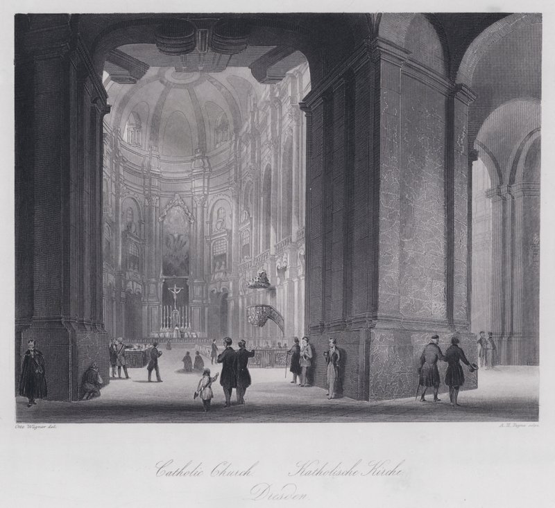 Katholische Kirche, Dresden von Otto (after) Wagner