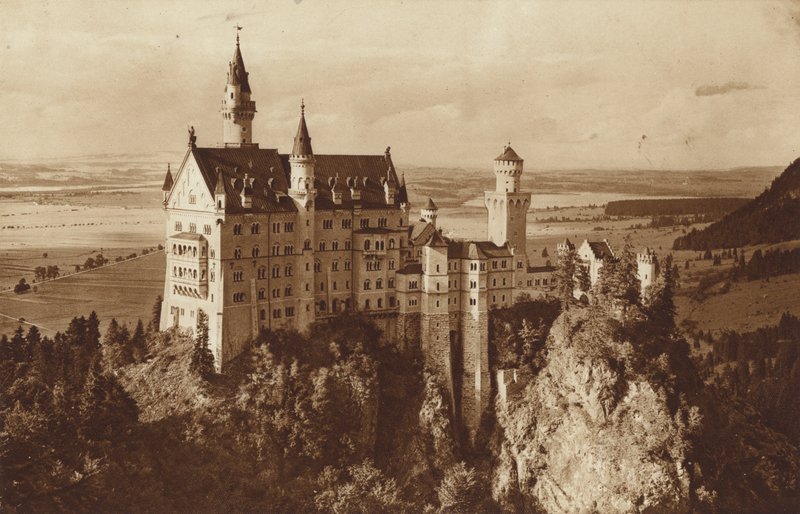 Bayerisches Königsschloss Neuschwanstein, nahe Füssen von Otto Ballerstedt