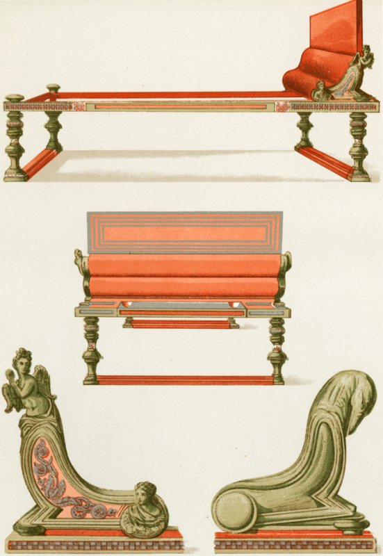 Bronzemöbel aus Pompeji von P. Sellier
