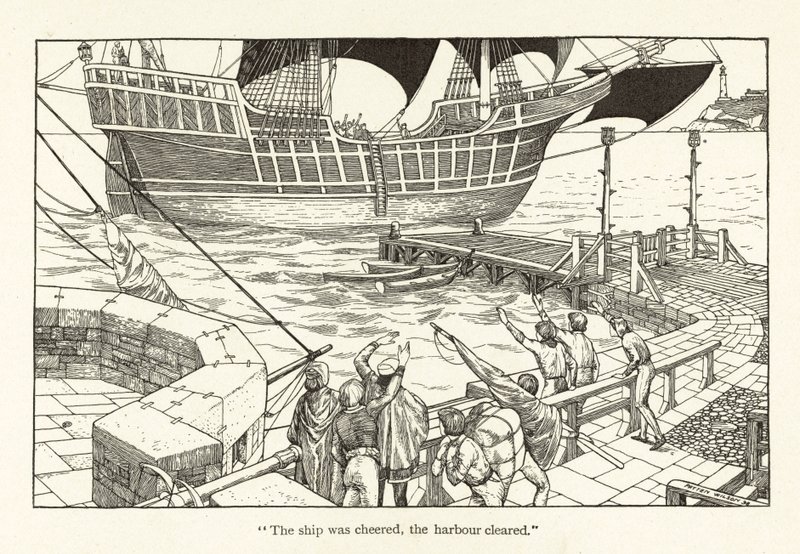 Die Ballade vom alten Seemann (Gravur) von Patten Wilson