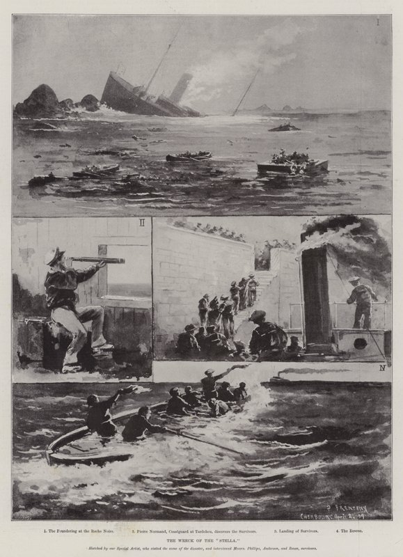Das Wrack der Stella von Paul Frenzeny