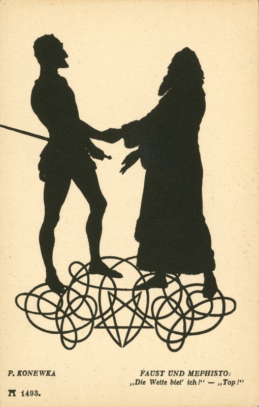 Faust und Mephistopheles von Paul Konewka