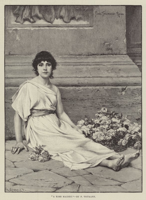 Eine Rosenjungfrau von Friedrich Paul Thumann