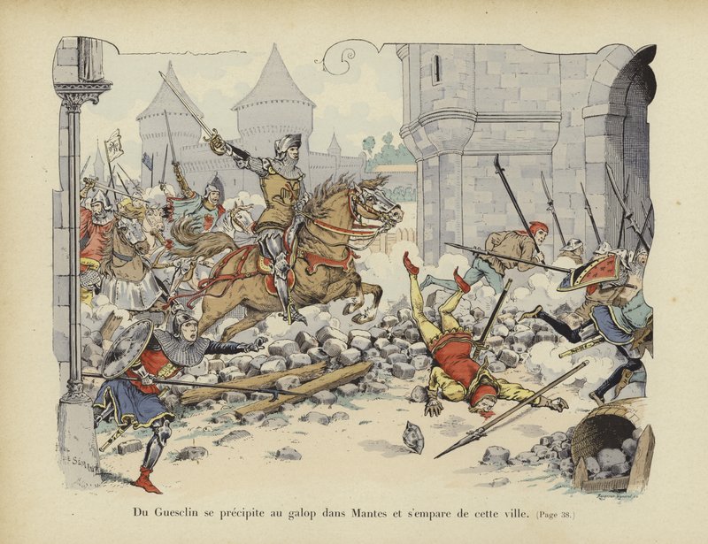 Bertrand du Guesclin erobert die Stadt Mantes, 1364 von Paul de Semant