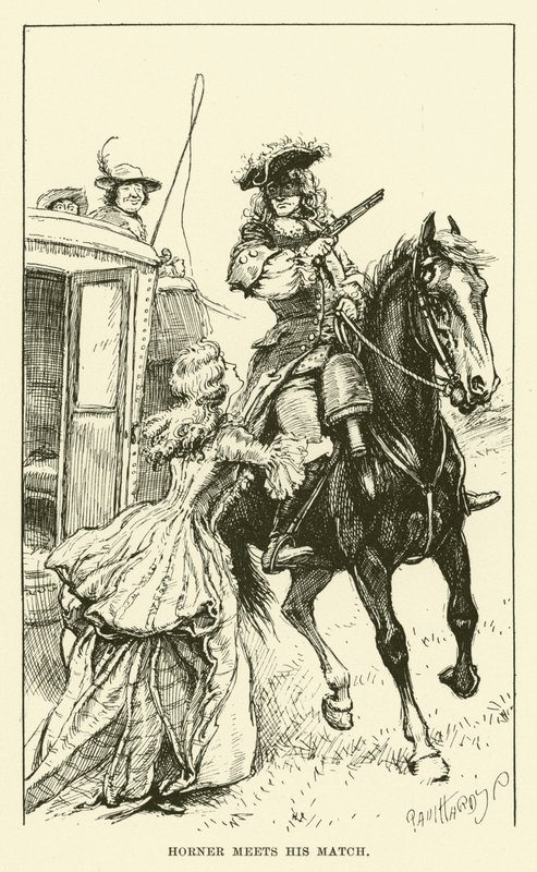 Horner trifft auf seinen Gegner (Gravur) von Paul Hardy