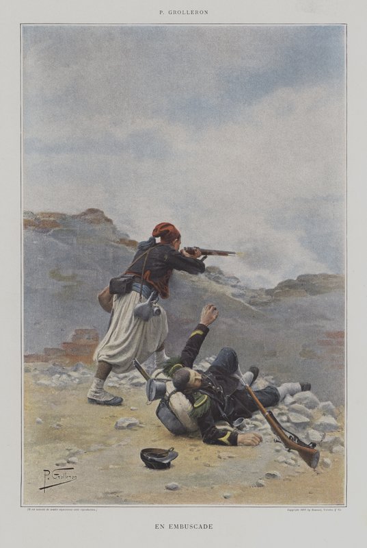 Im Hinterhalt von Paul Louis Narcisse Grolleron