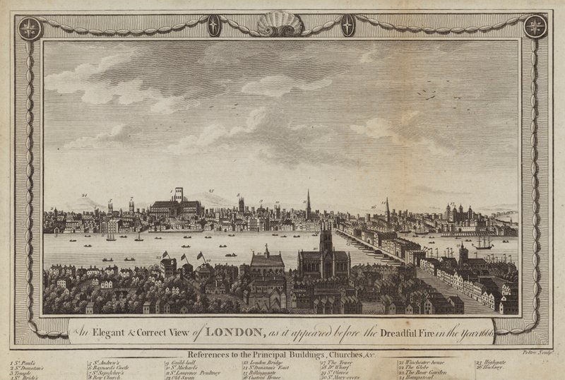 Ansicht von London von Peltro William Tomkins