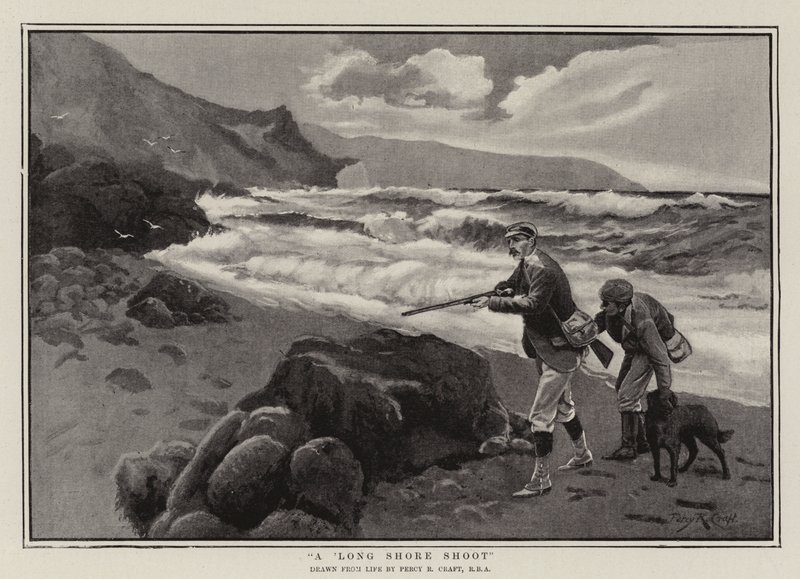 Ein langer Küstenschuss von Percy Robert Craft