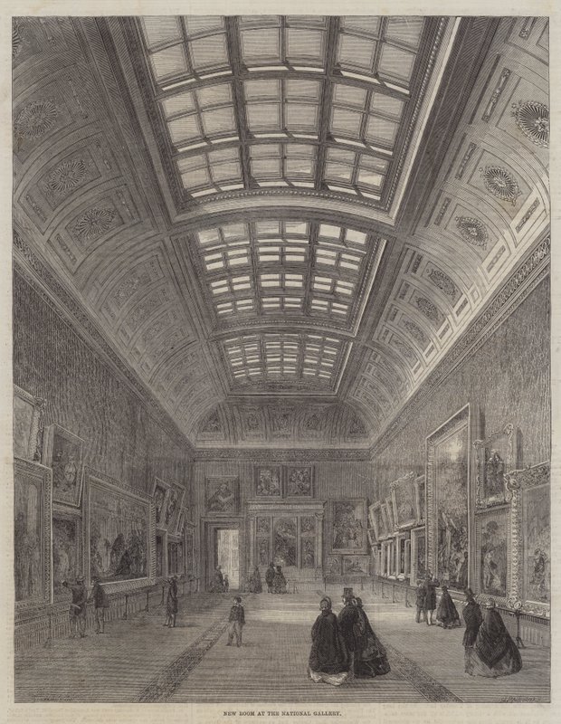 Neuer Raum in der National Gallery von Percy William Justyne