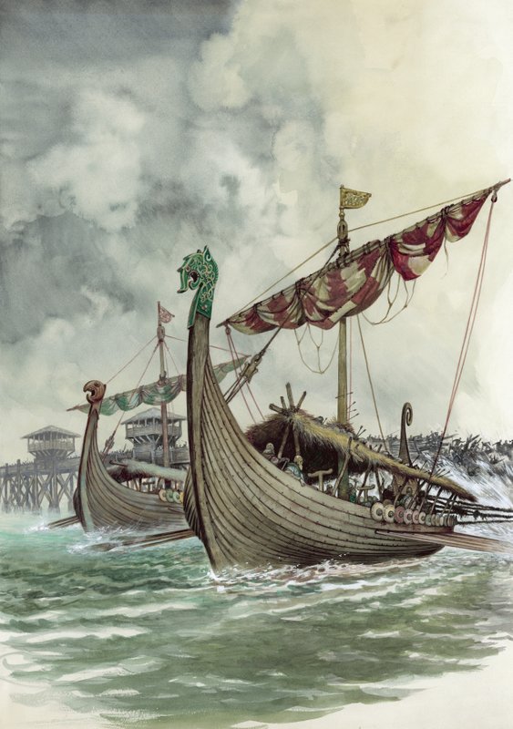 London Bridge wird im Wikingerangriff unter der Führung von Olaf dem Nordmann 1014 abgerissen von Peter Jackson