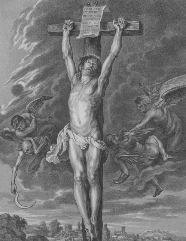 Die Kreuzigung, Matthäus 27, Vers 30-54 von Peter Paul after Rubens