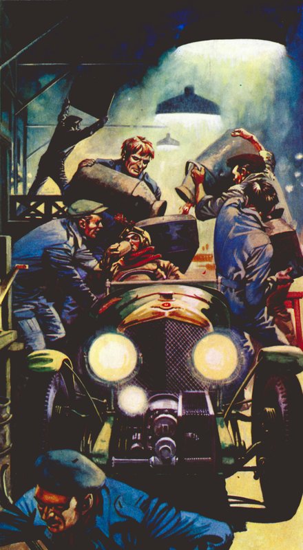 1928 4,5 Liter Bentley in Le Mans von Peter Jackson