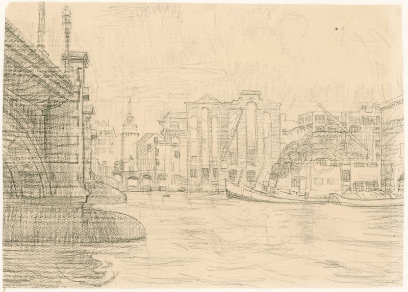 Ausgebrannte Lagerhäuser bei der Blackfriars-Brücke, 1941 von Peter Jackson