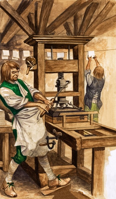 Caxtons Presse von Peter Jackson
