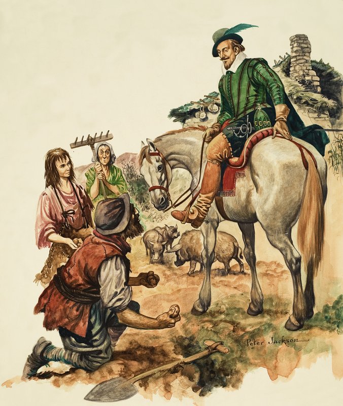 Herr auf Pferd von Peter Jackson