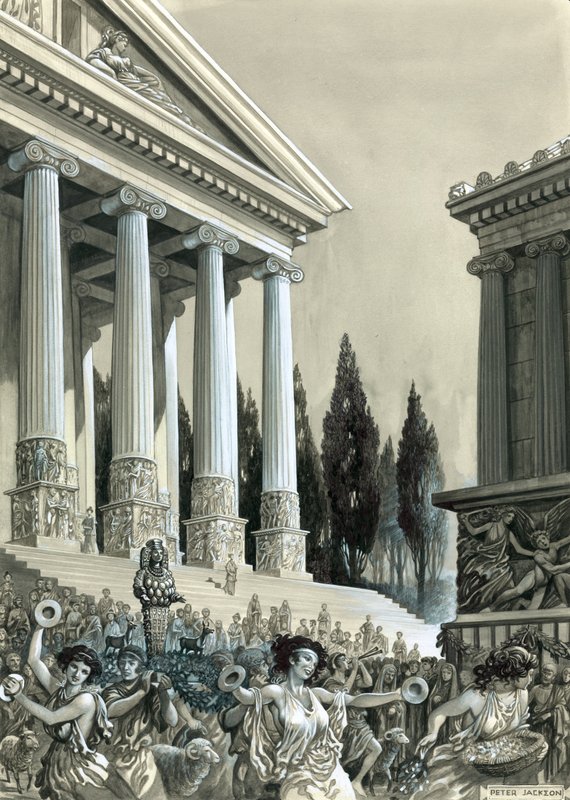 Tempel der Diana in Ephesus von Peter Jackson