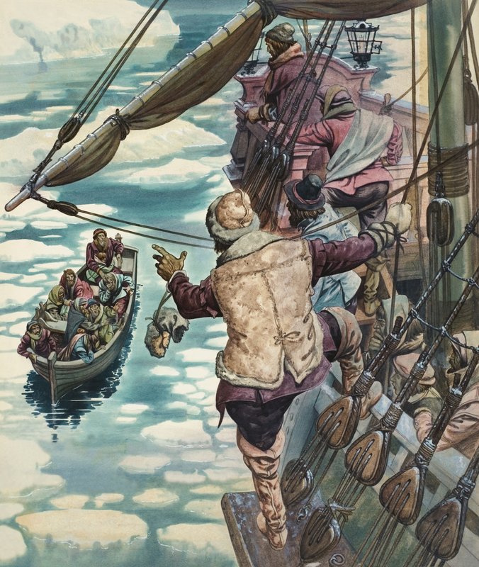 Unbekannte Szene auf See von Peter Jackson