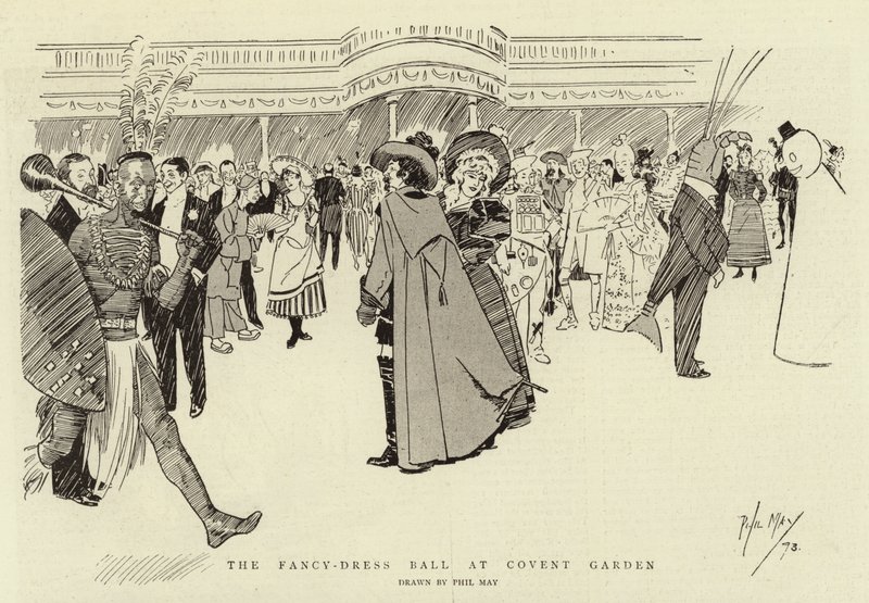 Der Kostümball im Covent Garden von Phil May