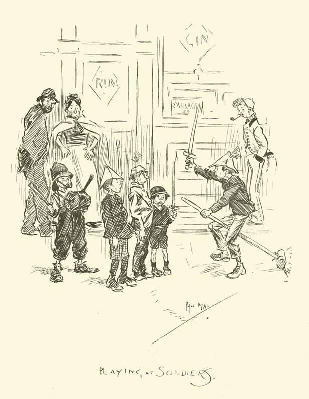 Illustration für Phil Mays Gutter-Snipes von Phil May