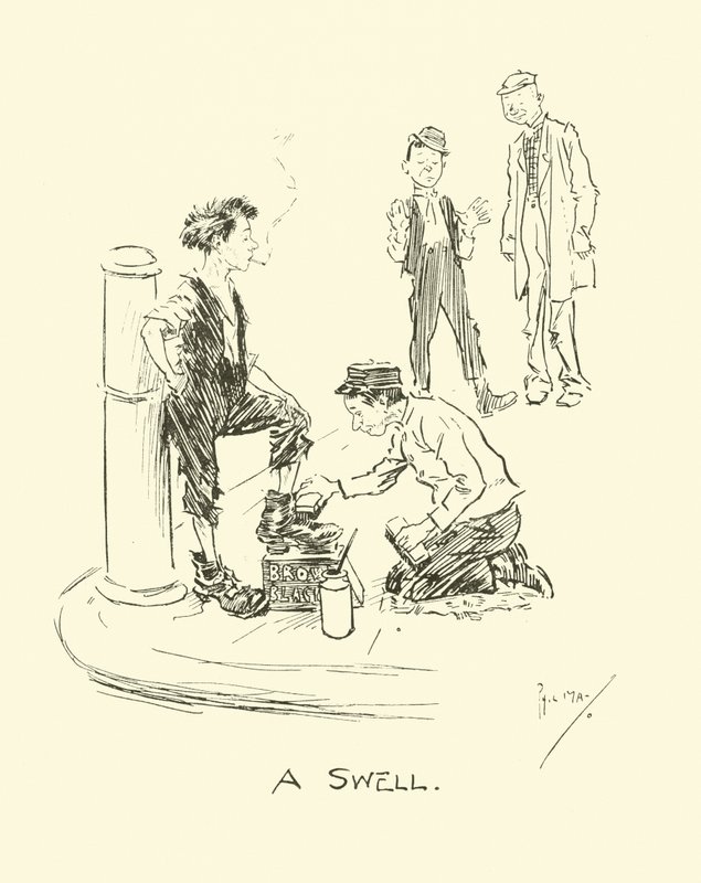 Illustration für Phil Mays Gutter-Snipes von Phil May