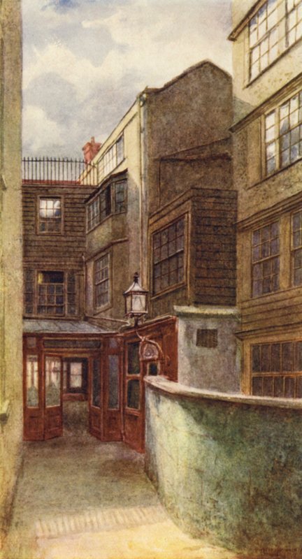 Dicks Kaffeehaus, Fleet Street, 1899 von Philip Norman