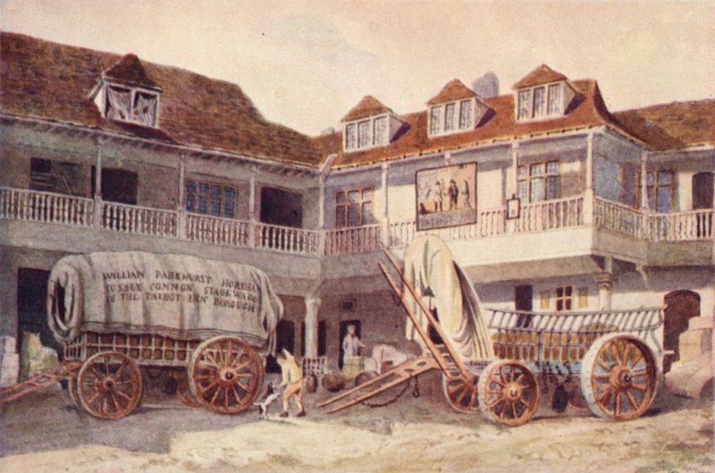 Tabard Inn, Southwark, 1810 von Philip Norman