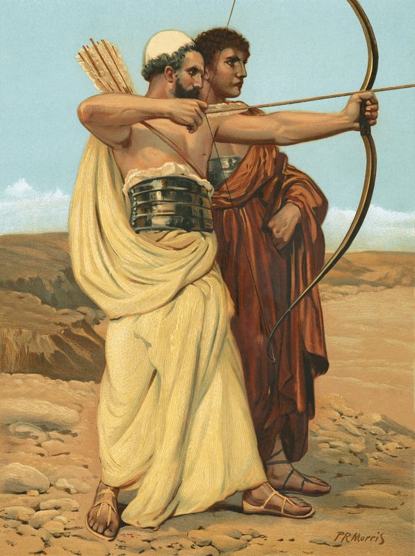 Jonathan und David von Philip Richard Morris