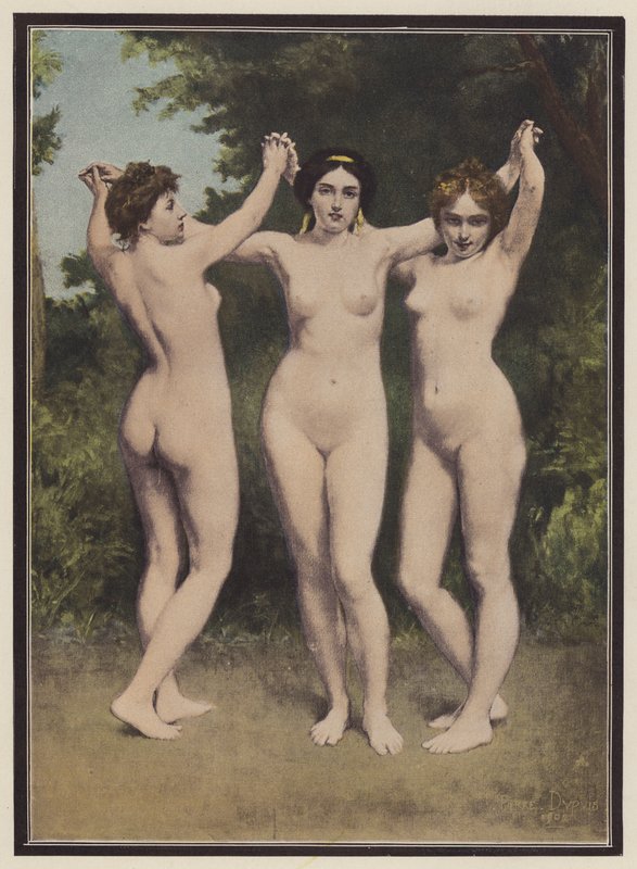 Die drei Grazien von Philippe Felix Dupuis