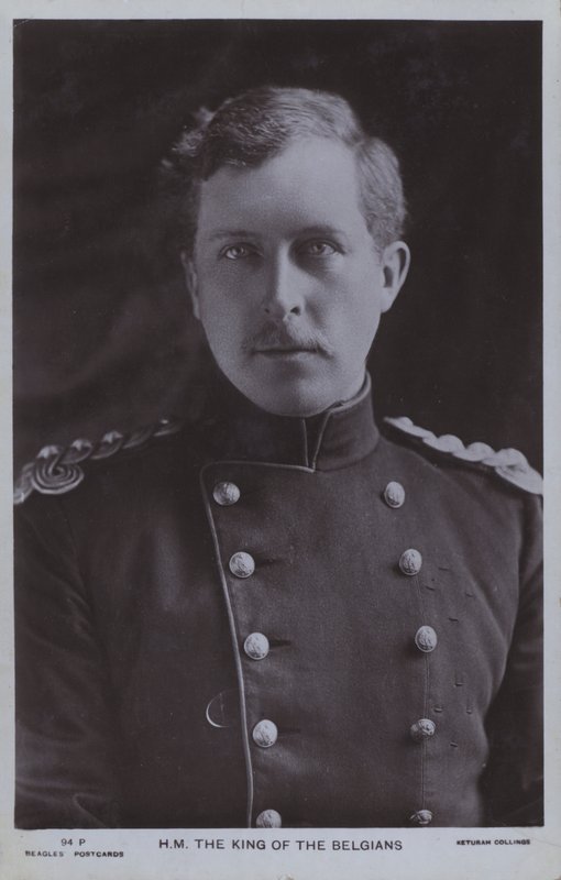 Albert I., König von Belgien von Photographer Belgian