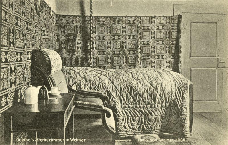 Goethes Sterbezimmer, Weimar von Photographer German