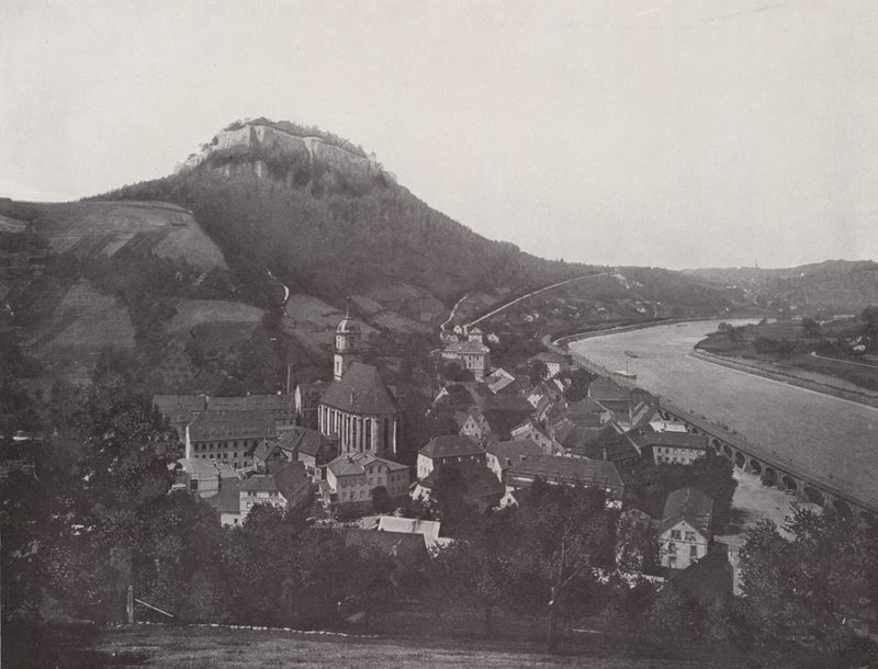 Stadt und Festung Königstein von Photographer German