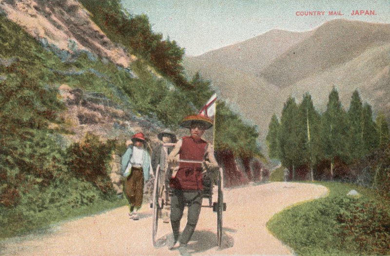 Postzustellung im ländlichen Japan von Photographer Japanese