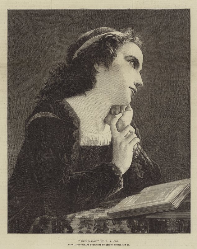 Meditation von Pierre Auguste Cot