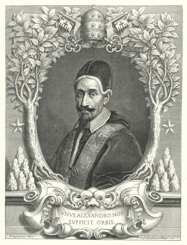Papst Alexander VII. von Pierre (after) Mignard