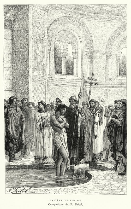 Taufe von Rollo (Gravur) von Pierre Fritel