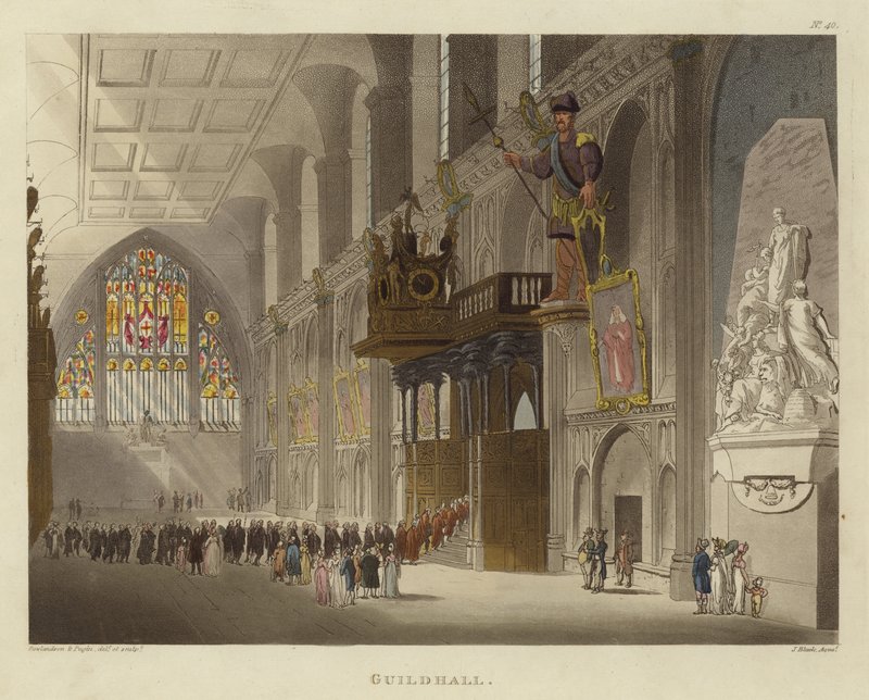 Gildenhalle von Pugin and Rowlandson