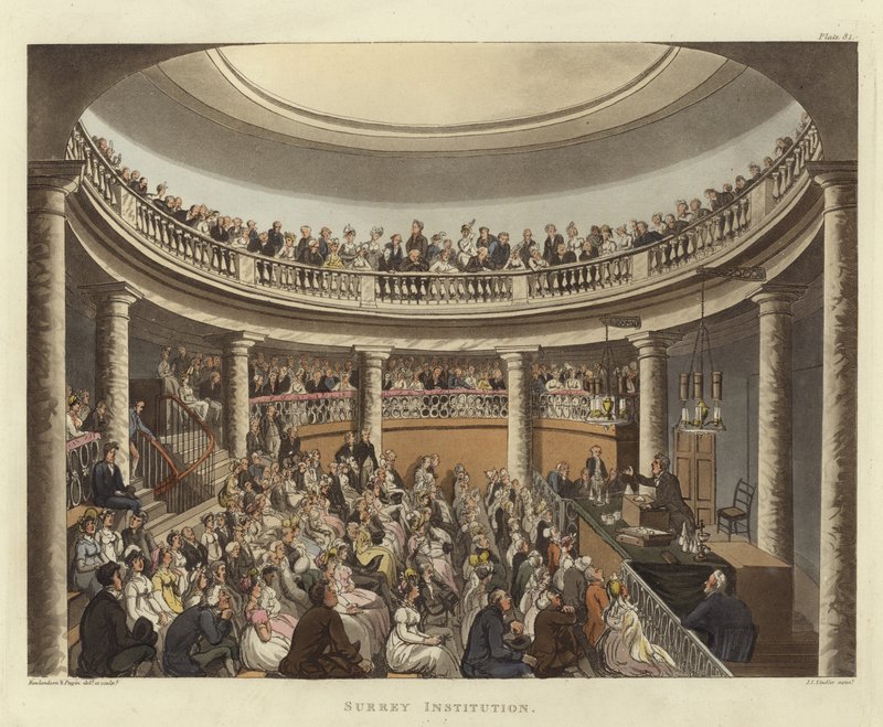 Surrey Institution von Pugin and Rowlandson