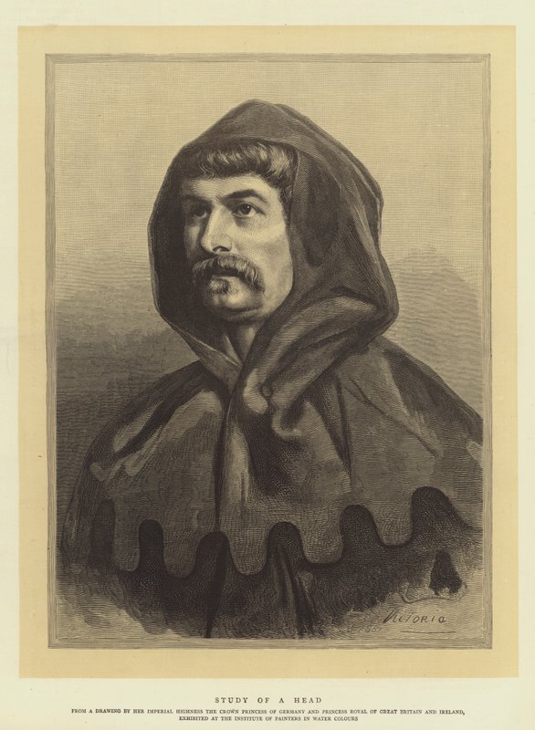 Studie eines Kopfes von Queen Victoria