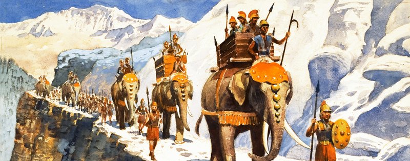 Hannibal in den Alpen von R.B. Davis