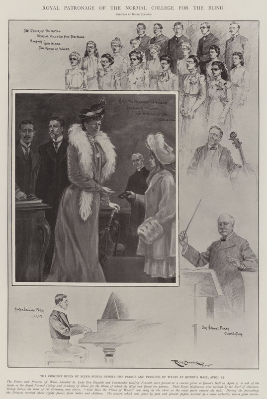 Königliche Schirmherrschaft des Normal College for the Blind von Ralph Cleaver