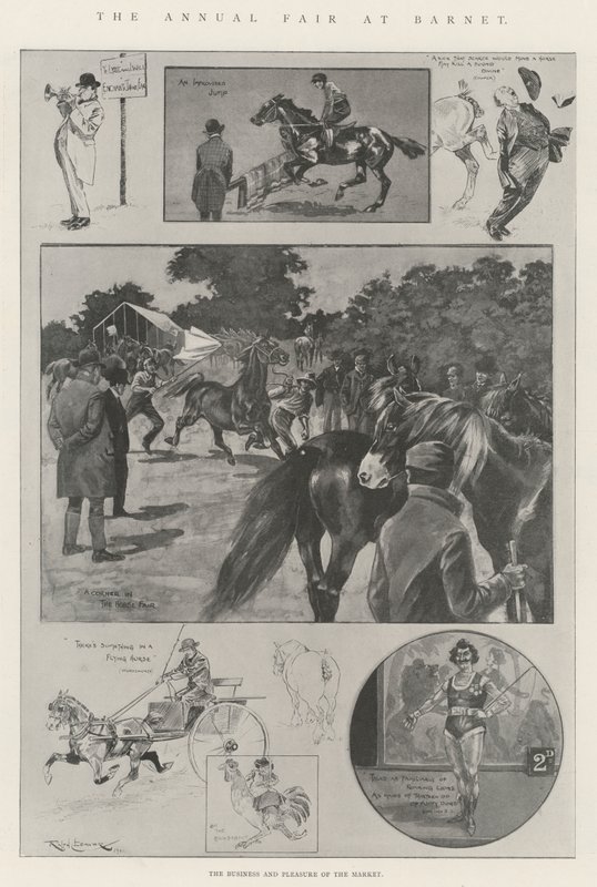 Der jährliche Jahrmarkt in Barnet von Ralph Cleaver