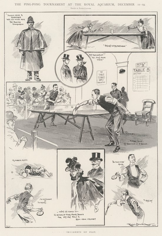 Das Ping-Pong-Turnier im Royal Aquarium, 11.-14. Dezember von Ralph Cleaver