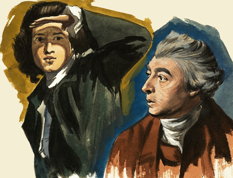 Sir Joshua Reynolds und Thomas Gainsborough von Ralph Bruce