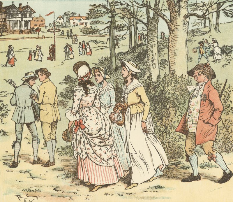 Kommt Mädchen und Jungen von Randolph Caldecott