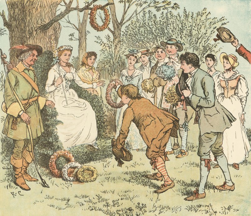 Kommt Mädchen und Jungen von Randolph Caldecott