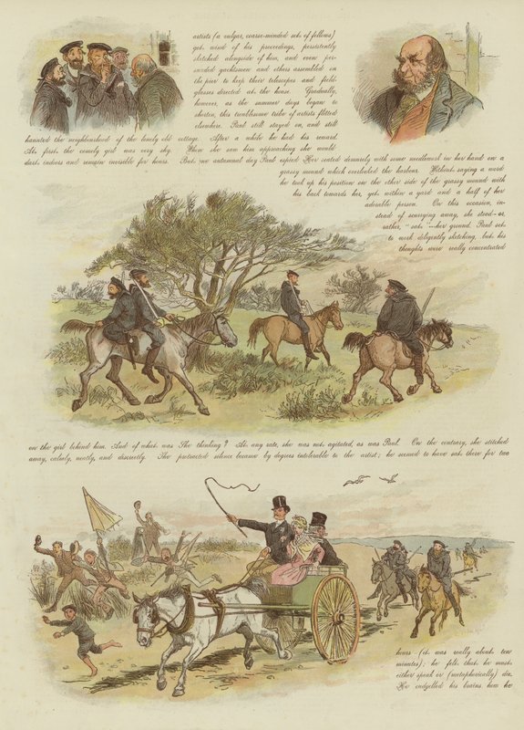 Paul und Virginia, oder die allerletzten Schmuggler (Chromolithographie) von Randolph Caldecott