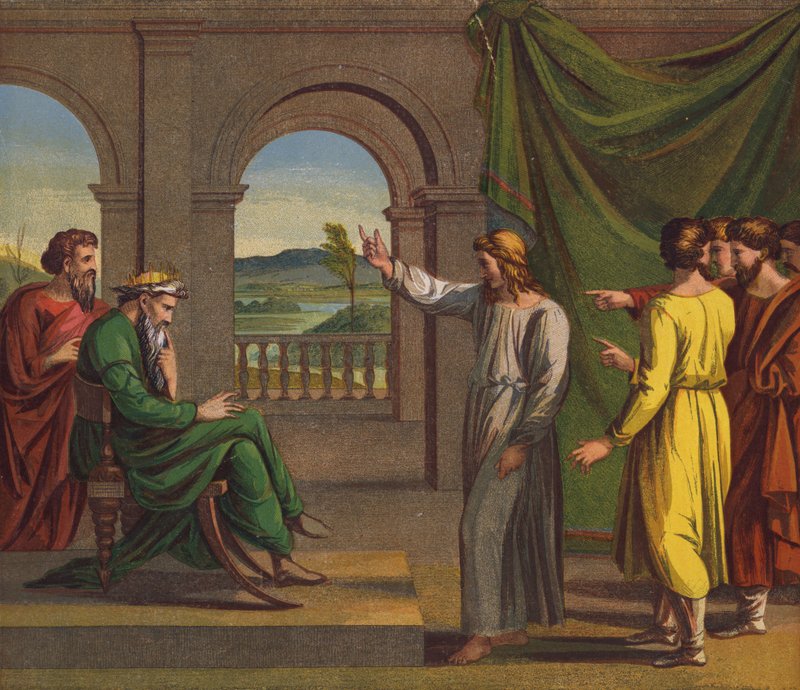Joseph deutet den Traum des Pharao von after Raphael