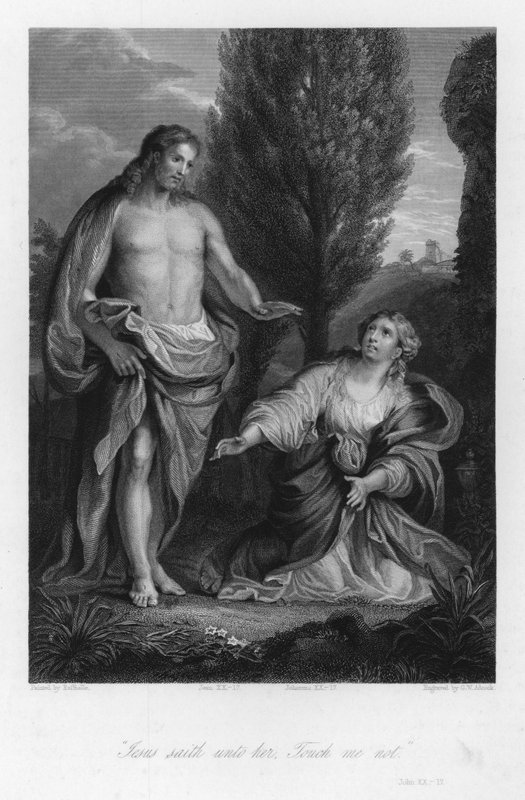 "Berühre mich nicht," Johannes XX von after Raphael