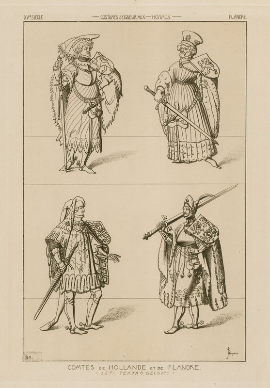 Grafen von Holland und Flandern, 15. Jahrhundert von Raphael Jacquemin